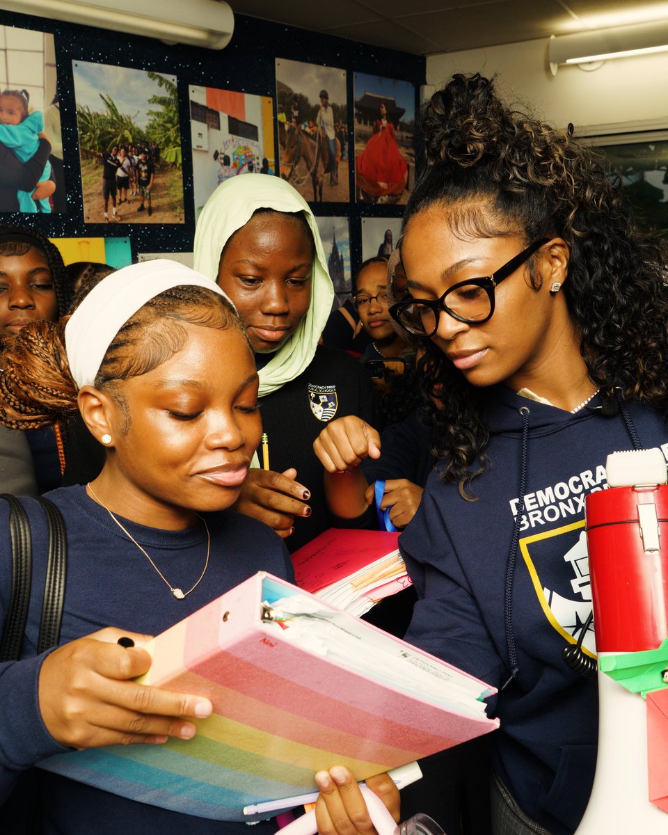 Dess Dior during a Meet Your New Principal school visit