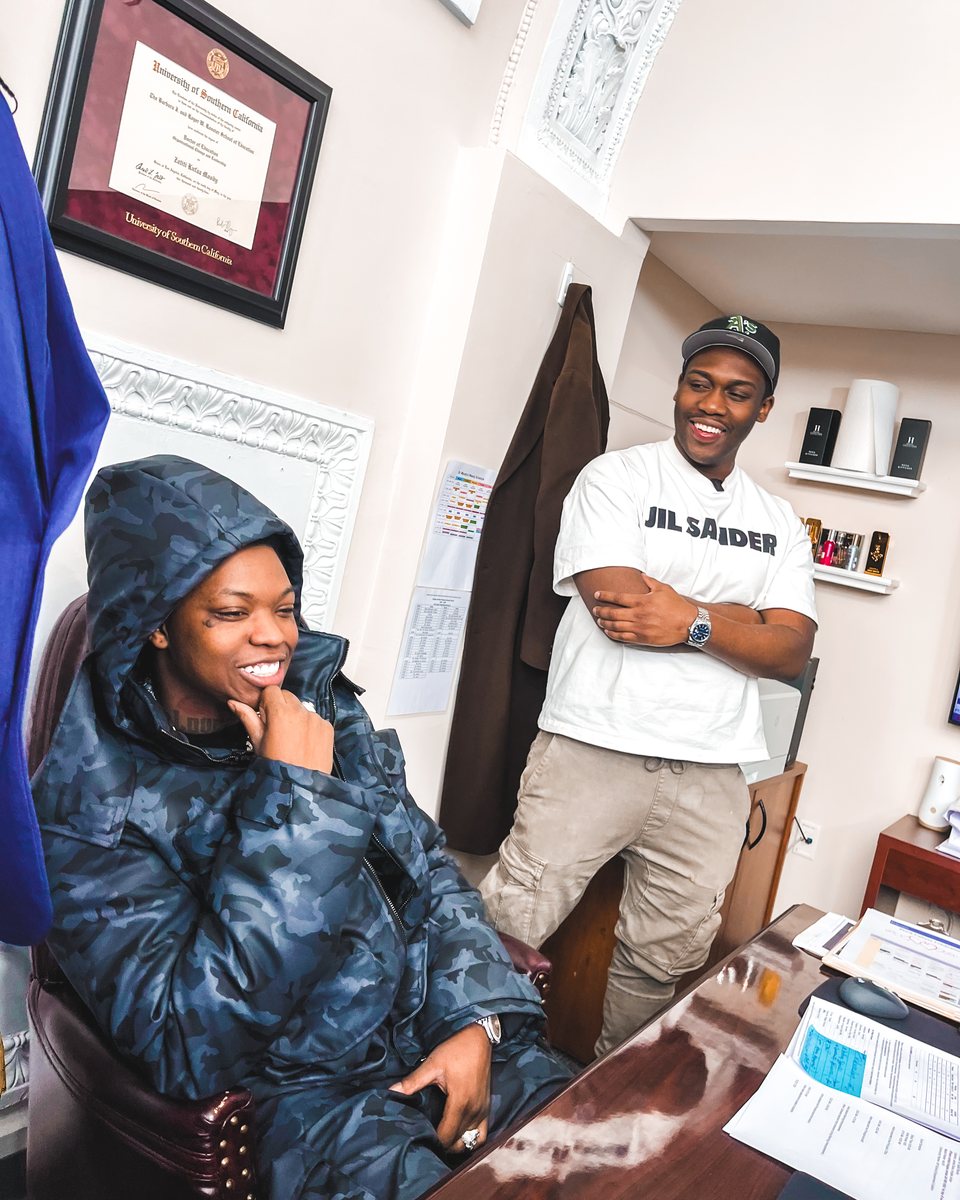 Yung Bleu during a Meet Your New Principal school visit