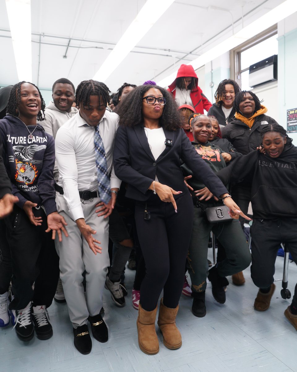 Zoe Spencer during a Meet Your New Principal school visit